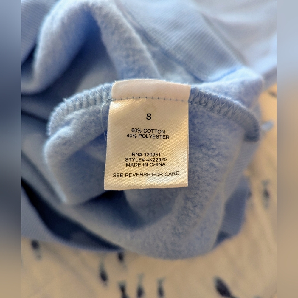 Women's Oversized V-neck Sweatshirt - Picture 4 of 4